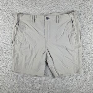 Free Fly Shorts Mens M Gray Stretch Performance Chino Casual Golf Hiking Casual